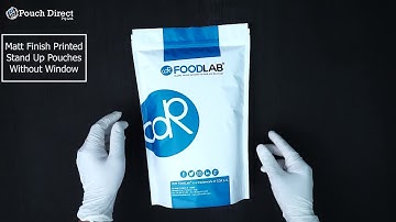 Matt Finish Printed Stand Up Pouches Without Window