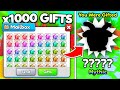 I opened 1000 mystery gifts and was shocked at what i got in arm wrestling simulator roblox