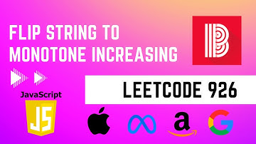 Flip String to Monotone Increasing | Leetcode 926 | JavaScript JS