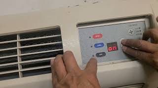 How to program your Amana PTAC back to manuel from thermostat