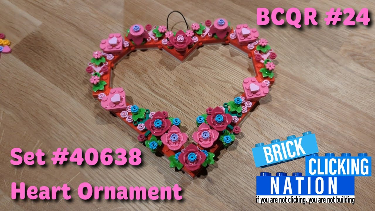 Lego Creator - Heart Ornament - Set #40638 - Brick Clicking Quick Review  #24 