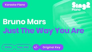 Bruno Mars - Just The Way You Are (Karaoke Piano)