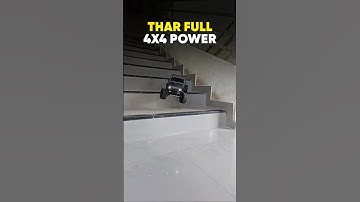 RC Thar 4x4 Stunt 😱💥 #shorts #ytshorts #thar #rccar #rccrawler #rcoffroad #fireworks