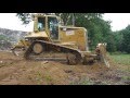 CAT D6N XL pushing soil