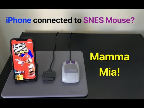 iPhone connected to SNES Mouse?  MAMMA MIA!