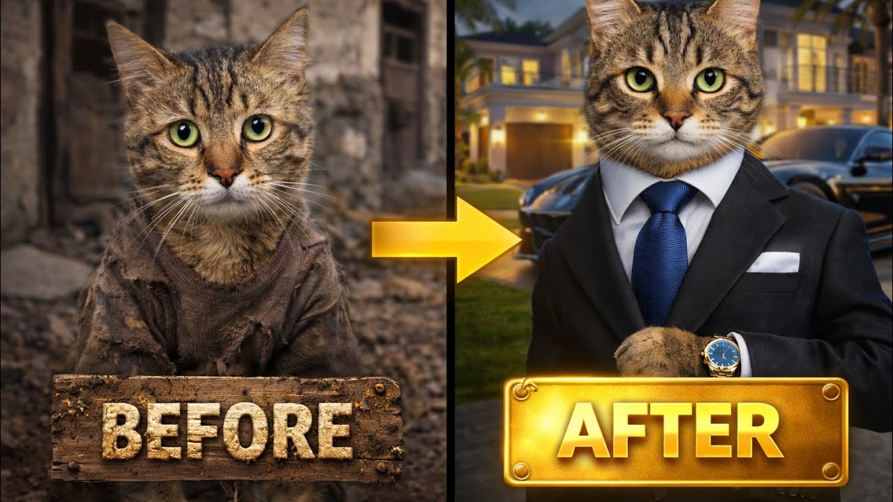 (cat) BEFORE ➜ AFTER 💸