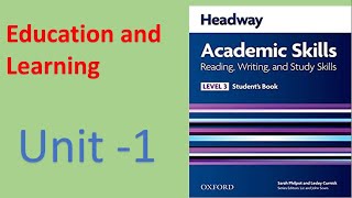 New Headway, Academic Skills, Level-3, Unit-1 (Education and Learning)