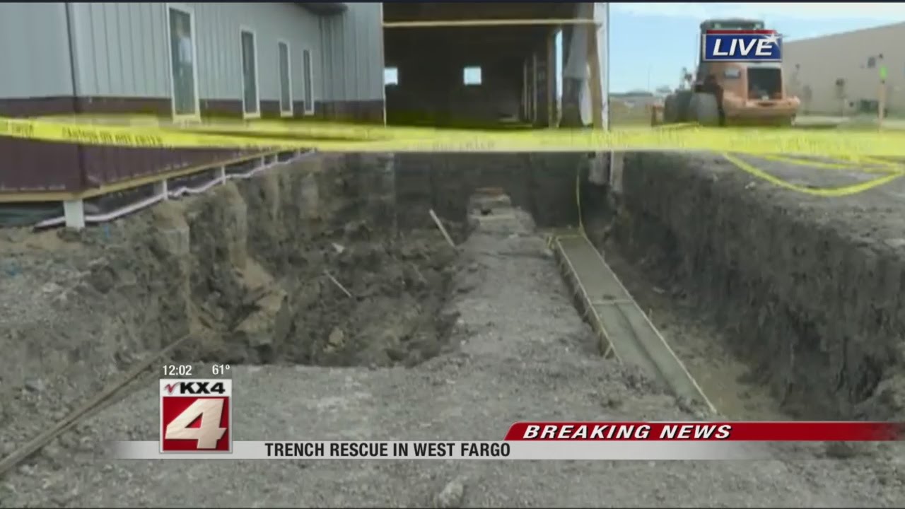 UPDATE: Two Construction Workers Rescued from Trench Collapse - YouTube
