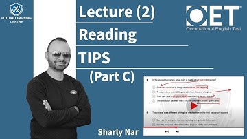 OET Reading Tips Lecture 2 (Part C) (With Sir Sharly) #flclahore