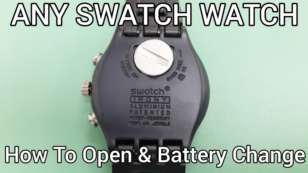 How To Change Battery Any SWATCH Watch - YouTube