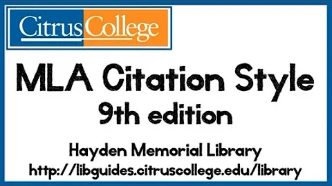 Master the MLA Citation Style in HD