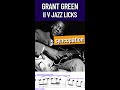 Gran Green SYNCOPATION Lick over II V s 😎