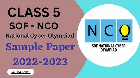 Class 5/SOF-NCO/Sample Paper 2022-2023
