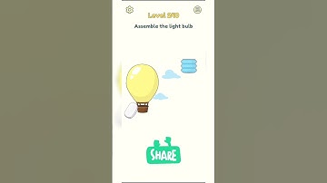DOP 2 Gameplay Level 240 Assemble The Light Bulb Shorts Delete One Part Solution and Answer