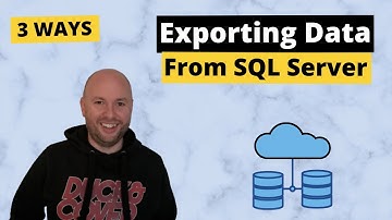 3 Ways To Export Data From SQL Server (including Excel)