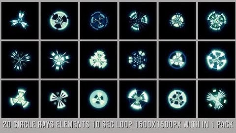 Glowing Tech Circle Elements Pack V01 | Motion Graphics - Videohive template