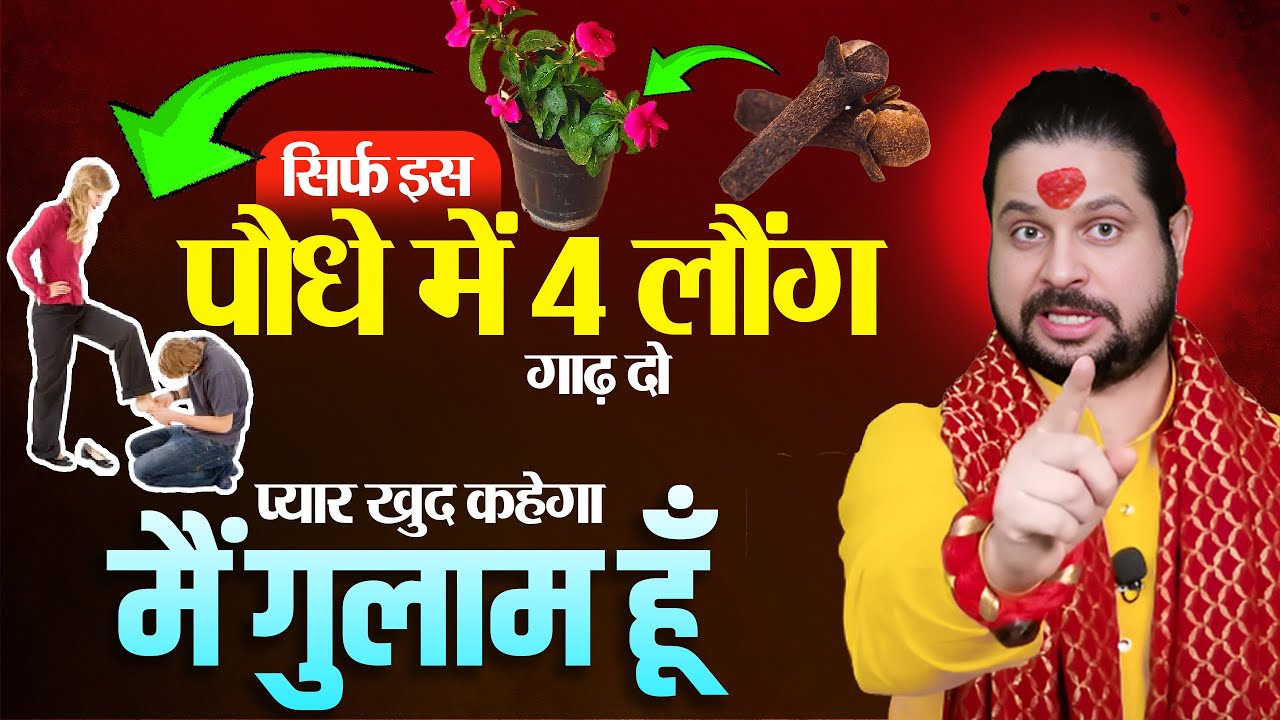 सिर्फ इस पौधे में 4 लौंग गाढ़ दो प्यार खुद कहेगा मैं गुलाम हूँ || Acharya Satish Awasthi