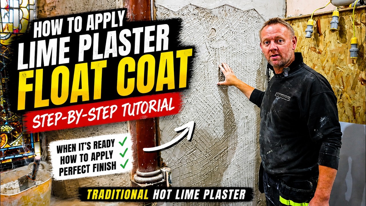 In this video I demonstrate how to apply a traditional lime plaster float coat over a scratched base coat. We cover how to tell when the base coat is ready, pushing the plaster into deep scratch marks, floating the surface, identifying hollows and high spots, and creating the perfect key for a lime finish coat.This method is ideal for traditional buildings, listed properties, cottages, heritage restoration projects, and anyone learning traditional lime plastering techniques.Topics covered:When a lime base coat is ready for a float coat
Why deep scratches are important
Applying hot lime plaster float coats
Floating and leveling techniques
Finding and filling hollows
Creating a key for the finish coat
Common beginner mistakes
Lime plaster drying and curing advice
Traditional plastering methods for period propertiesWhether you're restoring a historic building, working on a conservation project, or learning traditional plastering skills, this tutorial shows the process step by step.WATCH NEXT:Lime Plaster Base Coat; https://youtu.be/Clkr8kM_7xI
Lime Plaster Base Coat Mixing Tutorial; https://youtu.be/BC7zZra1Duk?si=GcWj81ywzUvVfgLP
How To Make a Lime Plaster Scratcher; https://youtu.be/2rpR8AEywBE?si=vyrI8i6vzjKtj5NlSubscribe for more traditional plastering, heritage restoration, and lime plaster tutorials.Share this Video with friends and family: https://youtu.be/SxKamW2qB0c
Join our Channel - You can subscribe to our channel below.
http://www.youtube.com/user/UKRestorationServices?sub_confirmation=1Social Media
---------------------
https://www.facebook.com/ukrestorationservices
https://www.instagram.com/ukrestorationservices/
https://twitter.com/UKRestoration
https://www.linkedin.com/company/2559882/
https://www.tiktok.com/@ukrestorationservicesOther  @UKRestorationServices videos with Lime Work
https://youtu.be/f6rFfrDZhBw?si=SO1ehwDseAGdGzFp
https://youtu.be/jP__Kgpj8JY?si=nCb12mqQJe_GHLet
https://youtu.be/4KZ7imJgAKg?si=GpaD4phNvdo_UoPW
https://youtu.be/VoyiXafSCY8?si=NEVwAvyWa7Br3Ai6
https://youtu.be/NhiFPxaUz1s?si=NRiDPQ426Mg0r0WFWebsite & Contact
Website - https://www.restoration-services.uk.com
Email - media@restoration-services.uk.com
#LimePlaster #diy #TraditionalPlastering #HotLimePlaster #HeritageRestoration #BuildingConservation #PeriodProperty #LimeRendering #HistoricBuildings #PlasteringTutorial #NaturalBuilding