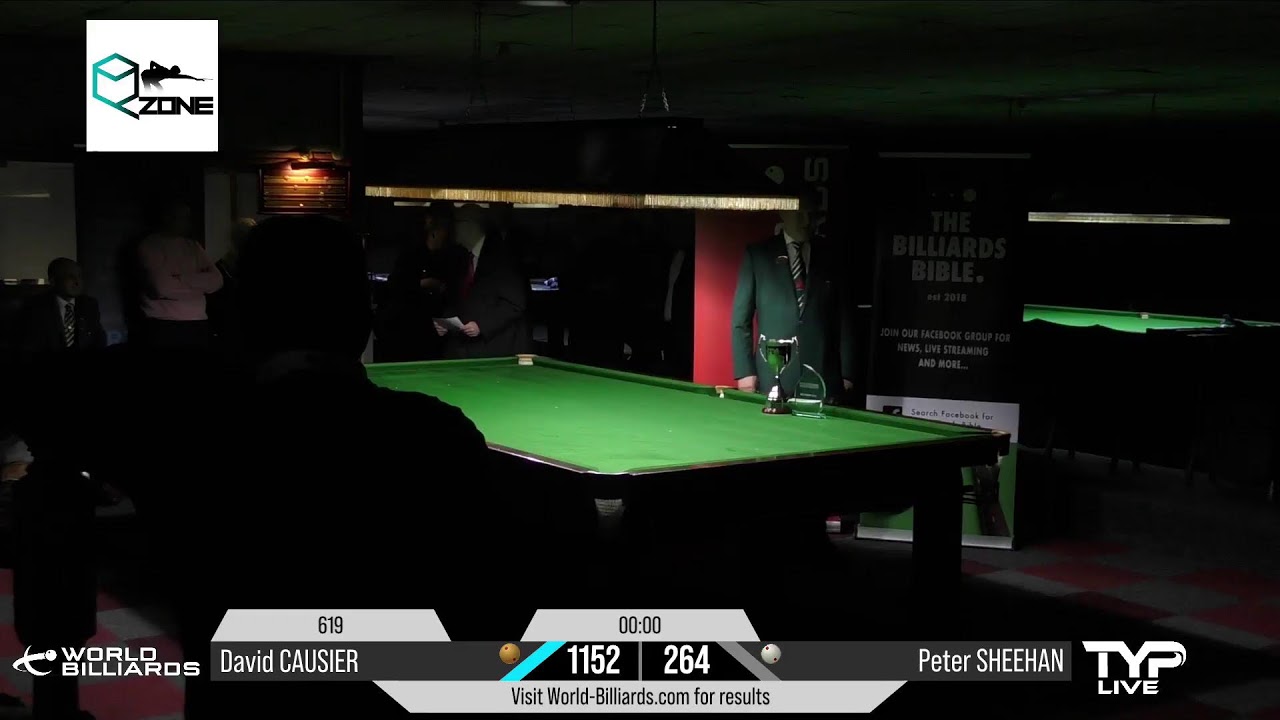 David Causier vs Peter Sheehan Final British Open 2021 World Billiards