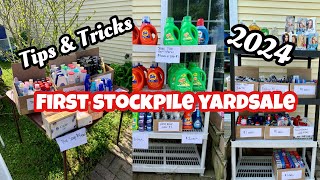 FIRST STOCKPILE YARD SALE OF 2024 / Tips for successful yard sales and how much I made