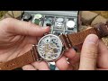 Outdoor watch review of Sugess Gustav Becker with engraved skeletonized ST3600
