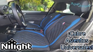 NILIGHT UNIVERSAL SEAT COVERS INSTALLATION (UNBOXING & REVIEW) | Agus Vargas
