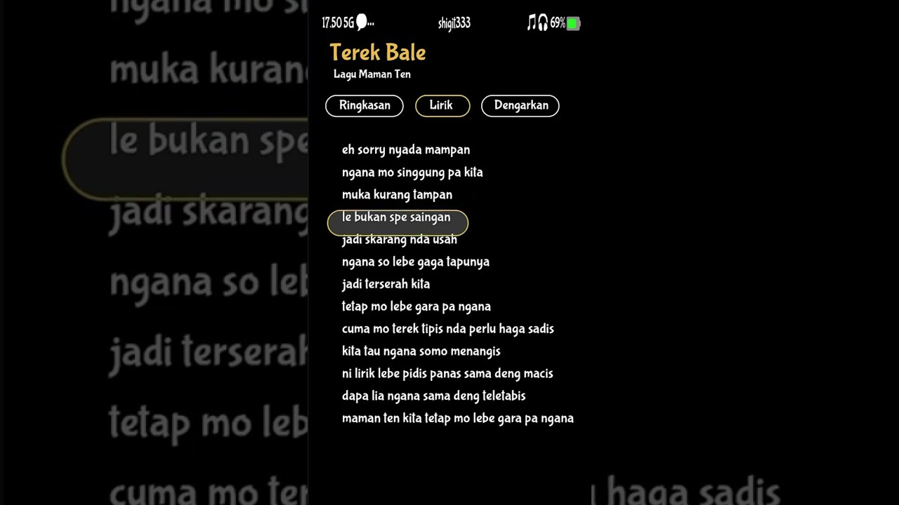 terek bale - maman ten lirik #viral #fyp #liriklagu #terekbale #mamanten #tiktok #fypage #viralvideo