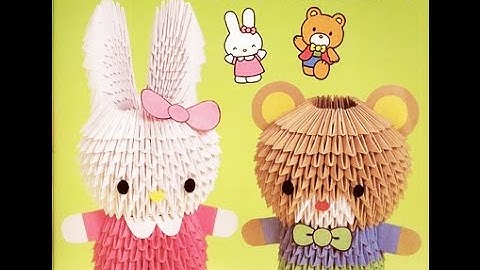 How to make 3D Origami Rabbit? - Hướng dẫn xếp con thỏ Origami 3D
