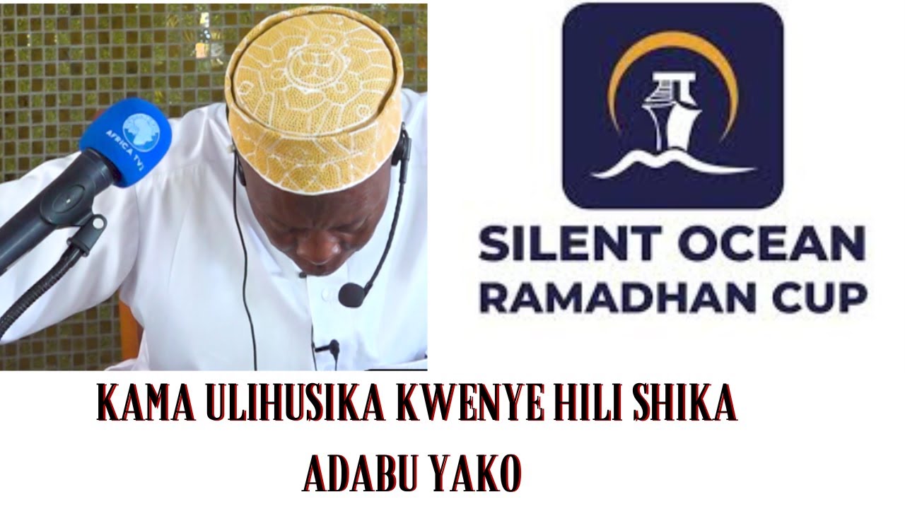 KAMA ULIHUSIKA NA KUANDAA  HII (RAMADHANI CUP) UJUMBE WAKO HUU UNAKUHUSU