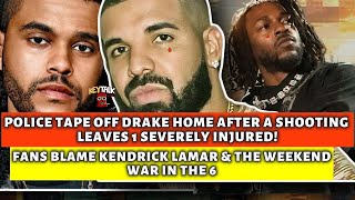 Drake HOME YELLOW TAPED OFF by POLICE after SHOOTiNG outside his Mansion! Fans BLAME Kendrick Lamar