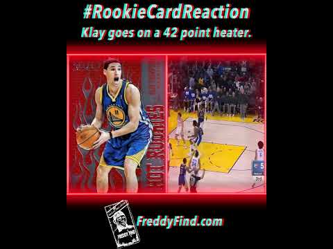 Rookie Card Reaction - Klay Thompson goes on a 42 point heater for the @warriors.