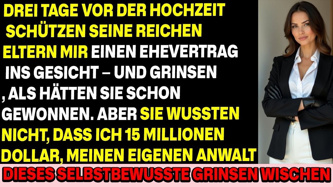 „Unterschreiben oder nicht“, sagte meine Schwiegermutter; sie wusste nicht, dass ich Millionär bin.