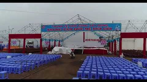 Mọi thứ đã sẵn sàng cho Thánh lễ Trung tâm hành hương Đức Mẹ Núi Cúi