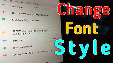 How to change font style in any android device root