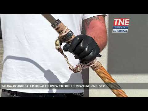 KATANA ABBANDONATA RITROVATA IN UN PARCO GIOCHI PER BAMBINI | 29/08/2025