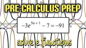 Pre-Calculus Prep: Solve an “e” Function Using the Natural Log (ln)