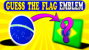 ❇️ Guess The COUNTRY By The Flag EMBLEM 🦅