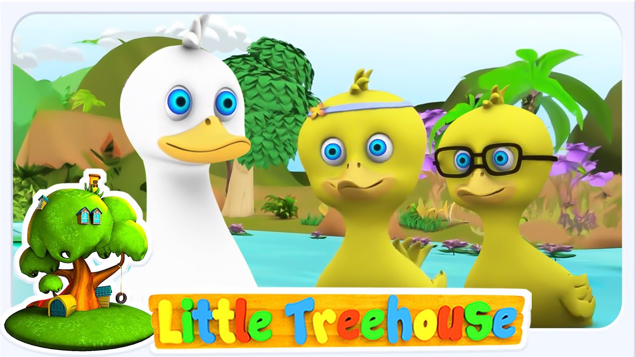 Fem Små Ender-Sang + Flere Læringsrim For Førskolebarn Av Little Tree House