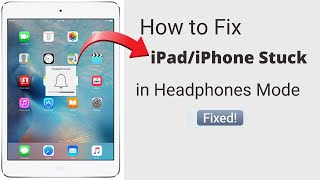 iPad/iPhone stuck on headphone mode fix. iPad/iPhone stuck on headphone mode fix.