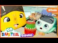 ¡Carrera de Pasteles Deliciosos! | 🚌 1 HORA de Go Buster en Español 🚌 Dibujos para niños