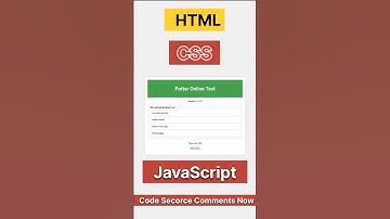 Online Test HTML|CSS| JS #trending #viral #shorts #html #css #js #javascript #programming #code #csa