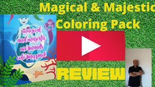 Magical&Magestic MERMAIDS Colored Pack  Honest Review of Mermaids coloring Pack