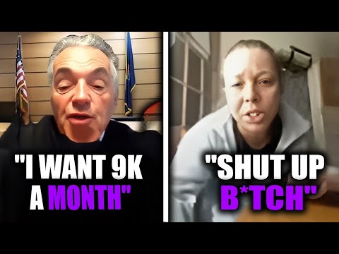 أم متغطرسة تشتم القاضي وتندم على الفور عندما يتم إرسالها إلى السجن