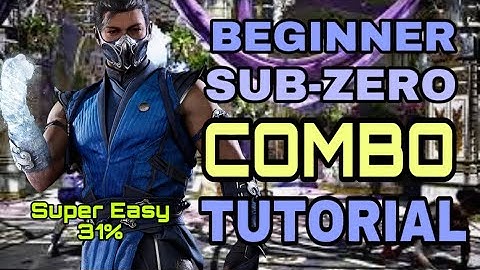MK1 - Sub-Zero Combo Tutorial - Beginner, SUPER EASY - Mortal Kombat 1