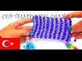 Lastik Bant basit yapımı CEP TELEFONU ÇANTA nasıl yapılır - DIY Türkçe - Çanta loom bands