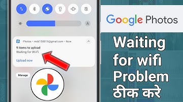 Google photos waiting for wifi problem