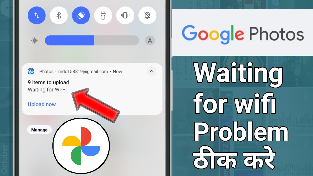 Google photos waiting for wifi problem
