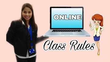ONLINE CLASS RULES | Teacher Julz