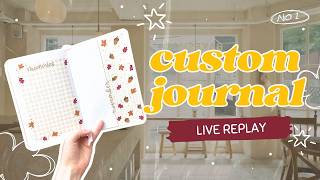 Live Custom Bullet Journal REPLAY September 29, 2026 | November Fall Theme in Jayda's Journal