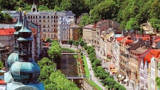 Karlovy Vary  The Colourful Czech Spa Town • 4K 60FPS HDR Walking Tour